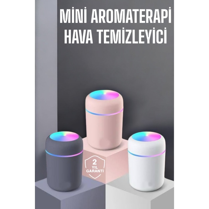 Ultrosonik Buharlı Hava Temizleyici Hava Nemlendirici Taşınabilir Şarjlı