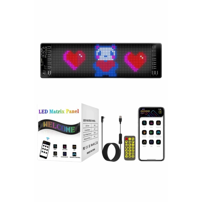 Matrix Led 16x192 Dijital Ekran Kumandalı LED Ekran Yazı