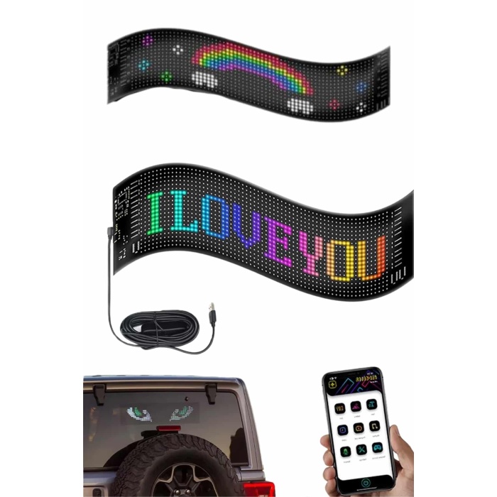 Digital Araba Yazısı Ekran Matrix En Büyük Boy 16X96 Matrix LED Panel