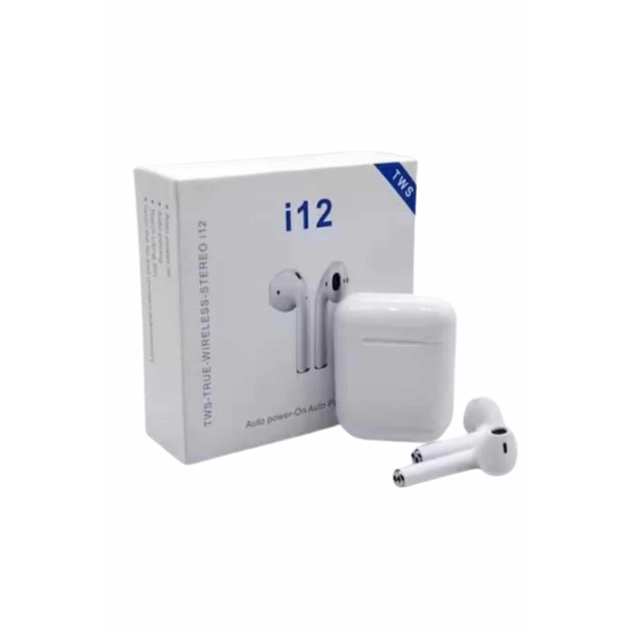 Kablosuz Bluetooth Kulaklık Yeni Nesil Android ve İOS Uyumlu Kulaklık Beyaz