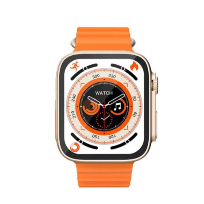 Yeni Model Akıllı Saat Ultra Smart Watch Gümüş Kasa 45mm Titreşim
