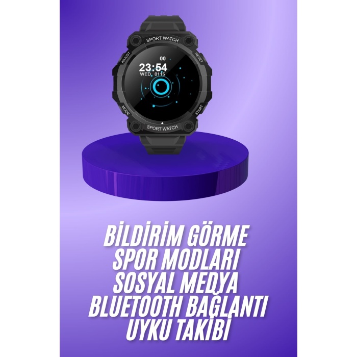 Yeni Nesil Akıllı Saat Bluetooth Bağlantılı Su Geçirmez Android ve İOS Uyumlu