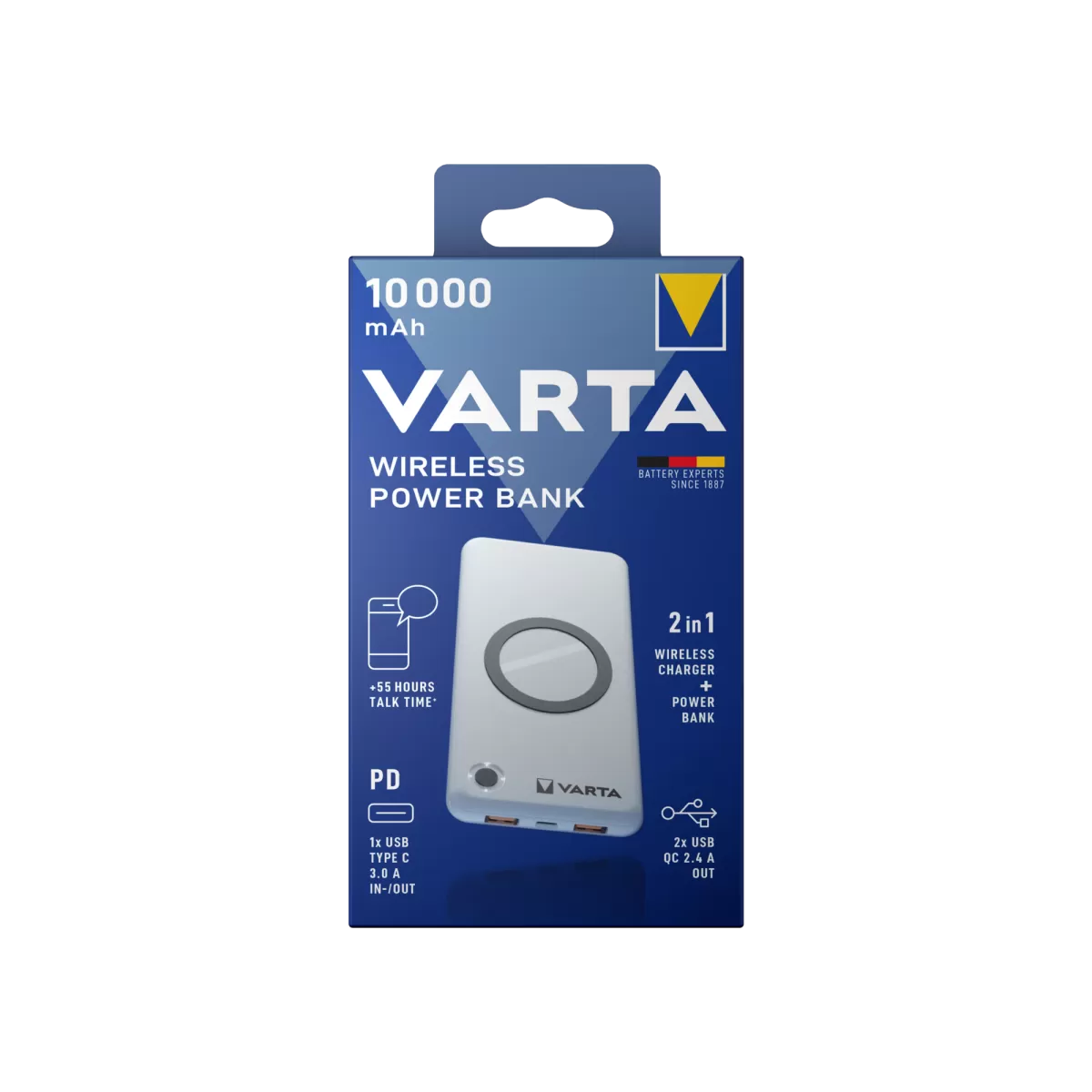 Varta VARTA Wireless Powerbank 10000mAh Powerbank 9229111600