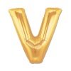 Altın Sarısı Folyo V Harfi Balon 1 Metre