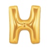 Altın Sarısı Folyo H Harfi Balon 1 Metre