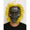Wild Skull - Metal Kafatası Sarı Saçlı İskelet Maske