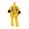 Peluş Işıklı Oynar Kulaklı Pikachu Sırt Çantası