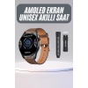 Yuvarlak Kasa 46mm Akıllı Saat Android Ve IOS Uyumlu Uyku ve Sağlık Takibi