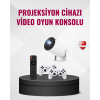 Kablosuz Mini Projeksiyon Cihazı Oyun ve Film İçin Taşınabilir Ev Sineması