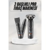 Yüksek Performanslı 3 Başlıklı Profesyonel Şarjlı Islak ve Kuru Kullanıma Uygun