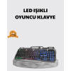 Profesyonel Oyuncu Klavye Mouse Seti – RGB Işıklı, Türkçe Q, DPI Ayarlı, Dayanıklı Gövde