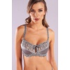 Golshan Giselle Half Padded Bra, Gri Toparlayıcı  Konforlu ve Şık Sütyen
