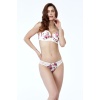 Golshan Gardenia Mini Sitring, Kadın Dantelli Çiçek Baskılı Ekru String Külot