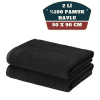 BFS 2li Mikrofiber El Yüz Spor Havlusu 50x90 Siyah