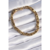 BFS 316L Çelik Gold Renk Kral Zincir Model Erkek Bileklik