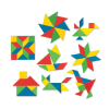 BFS Nessiworld 03698 Tangram 28 Parça -Dede