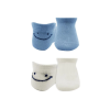 BFS   Bistyle 2Li Sneakers Smile Penye Çorap BS20106 Mavi Ekru