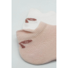 BFS   Bistyle 2Li Sneakers Smile Penye Çorap BS20106 Pembe Ekru