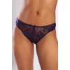 Golshan Giselle Mini Slip, Kadın Güpürlü Saten Mor Külot