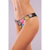 Golshan Garden Brazillian Slip, Kadın Dantelli Çiçek Baskılı Brezilyan Külot