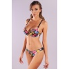 Golshan Garden Brazillian Slip, Kadın Dantelli Çiçek Baskılı Brezilyan Külot