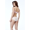 Golshan Gardenia Mini Slip, Kadın Dantelli Çiçek Baskılı Ekru Normal Bel Külot