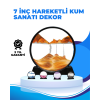 Döndürülebilir Dinamik Kum Tablosu – Stres Giderici, Yüksek Kaliteli Cam ve Doğal Kum ile Sanatsal Masa Dekoru