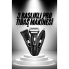 3lü Set Saç Sakal Kesme Traş Makinesi Burun Kılı Alma Tıraş Makinesi