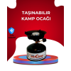 Piknik ve Doğa Yürüyüşü İçin Taşınabilir Kamp Ocağı
