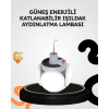 Güneş Enerjili Katlanabilir 5 Kanatlı Solar Bahçe Lambası