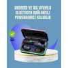 Uzun Pil Ömürlü E10 Powerbank Bluetooth Kulaklık LED Gösterge