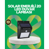 Solar Enerjili 20 LED Hareket Sensörlü Duvar Lambası