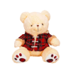 BFS   Ekose Elbiseli Peluş Ayı 45 cm