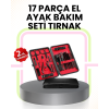 Kompakt ve Şık Tasarımlı 17 Parça Bakım Seti