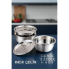 BFS  Inox Rende Kase Süzgeç Seti - MultiFix 3 in 1