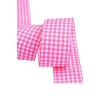 Tafta Ekoseli Kurdele 25 mm Pembe 10 Metre