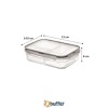 BUFFER® 3 Bölmeli Kilitli Kapaklı 1 Litre Erzak Saklama Kabı LC-510