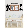 BUFFER® DECO103 Supermen Dekoratif Duvar Süsü Tablo Aksesuar Ahşap Tasarım Hediye Pano Sticker Seti