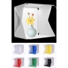 BUFFER® Katlanır Işıklı Fotoğraf Stüdyosu 40x40 cm 6 Renk Fonlu Ürün Çekimi İçin Uygun Fotoğraf Çekim Kutusu