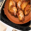 BUFFER® Renkli Isıya Dayanıklı Yıkanılabilir Silikon Fırın Ve Airfryer Yuvarlak Model Pişirme Matı 20 Cm