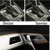 BUFFER® Gold Araba Oto Trim Dekorasyon Şeridi Kauçuk Elastik Kolay Kurulum 5 metre Şerit Bant