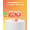 Renkli Retro Tuş Takımlı Klavye – 3 Cihaz Bağlantısı, Medya Kısayol Tuşları