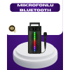 Bluetooth Işıklı Hoparlör – 2x5W Güç | USB + TF Kart + FM Radyo | Siyah Renk