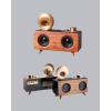Çift Hoparlörlü Bluetooth Gramofon Speaker – FM Radyo, USB, SD Kart ve AUX Girişli