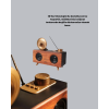 Çift Hoparlörlü Bluetooth Gramofon Speaker – FM Radyo, USB, SD Kart ve AUX Girişli