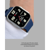 Akıllı Saat 360 mAh Çoklu Spor Modlu Lacivert Siyah Kordon
