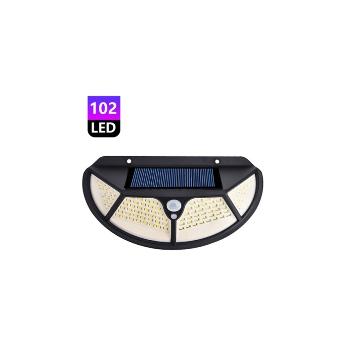 Fonksiyonel Sensörlü 102 Ledli Solar Bahçe Lambası