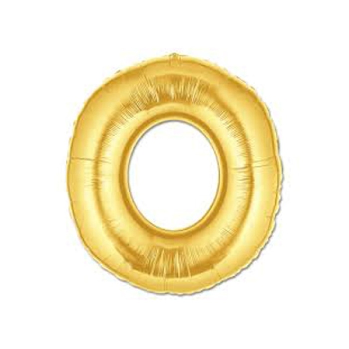 Altın Sarısı Folyo O Harfi Balon 1 Metre