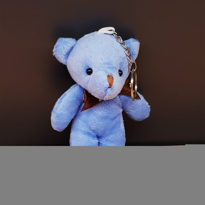 Mavi Hediyelik Kese İçinde Ayıcık