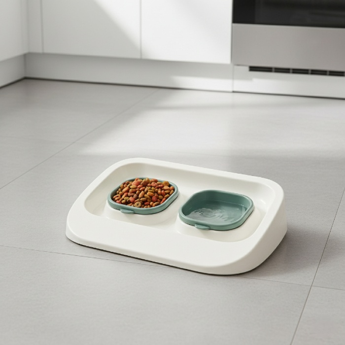 Mikopet Yeşil 2si 1 Arada Mama Ve Su Kabı